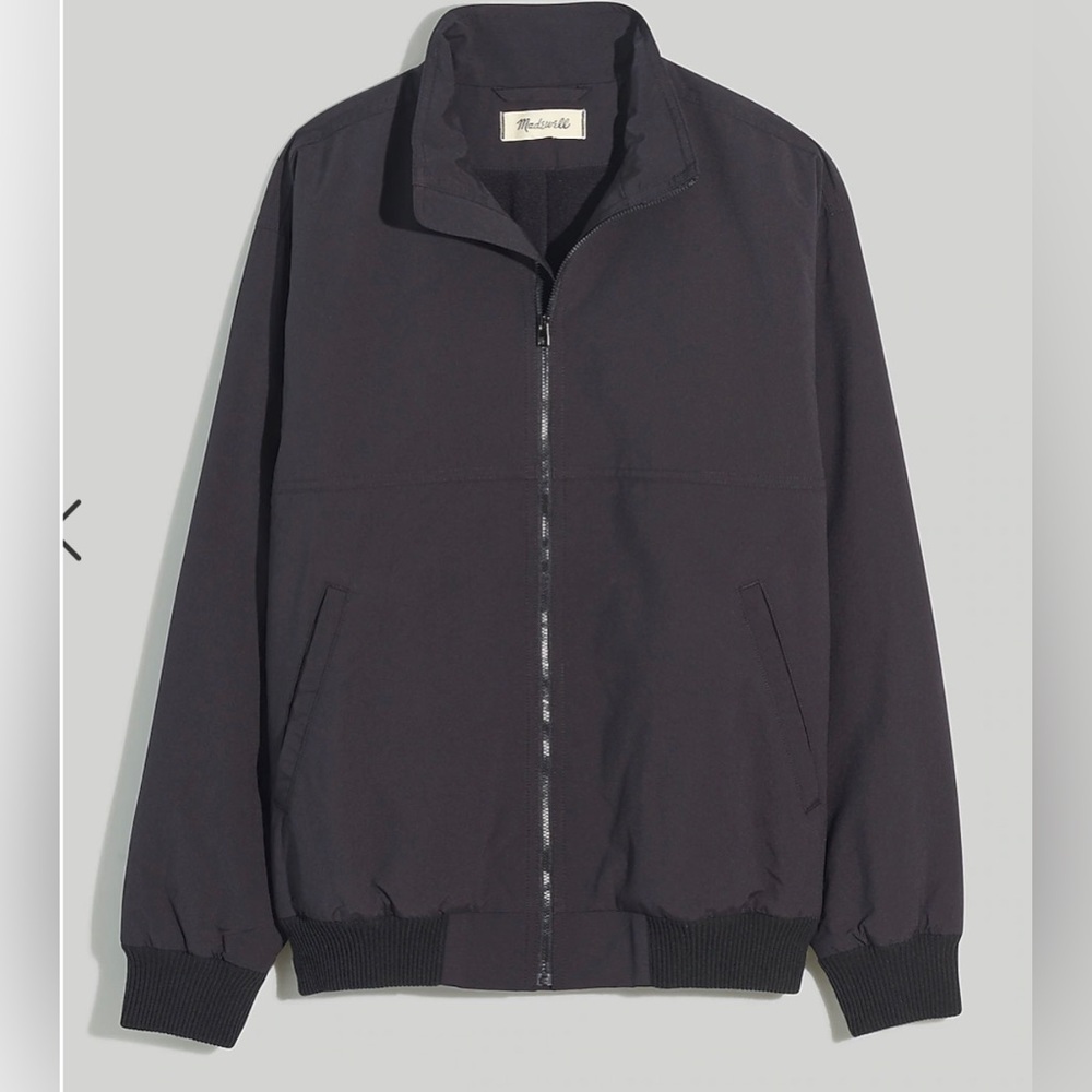 New Madewell Fleece-Lined Bomber Jacket